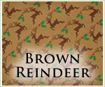 KocoKookie Christmas Bandanas - Brown Prancing Reindeer