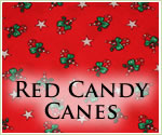 KocoKookie Christmas Bandanas - Red Candy Canes And Stars