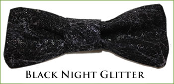 KocoKookie Bow Tie - Black Night Glitter