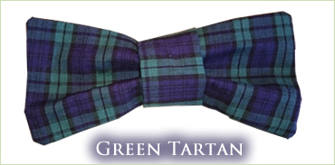 KocoKookie Bow Tie - Green Tartan
