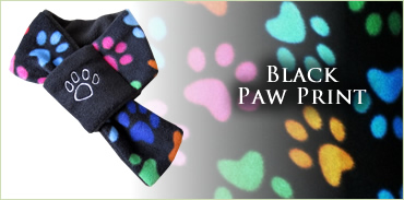 KocoKookie Dog Scarf - Multi-Coloured Paw Print