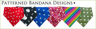 Take a look at Kocokookies full range of patterned bandana designs