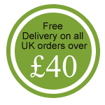 Free delivery on all orders over 40 pounds