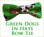 Kocokookie Bow Tie - Dogs in Hats Green