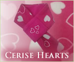 KocoKookie Dog Scarf - Cerise Hearts
