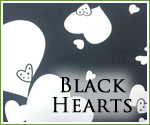 KocoKookie Classic Bandanas -Black Hearts