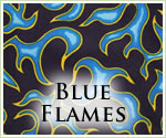 KocoKookie Funky Bandanas - Blue Flames