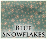 KocoKookie Christmas Bandanas - Blue Snowflakes