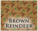 KocoKookie Christmas Bandanas - Brown Prancing Reindeer