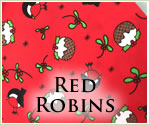 KocoKookie Christmas Bandanas - Red Robins