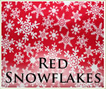 Kocokookie Christmas Bandanas - Red Snowflakes