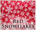 Kocokookie Christmas Bandanas - Red Snowflakes