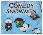 KocoKookie Christmas Bandanas - Comedy Snowmen