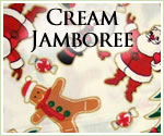 KocoKookie Christmas Bandanas - Cream Jamboree