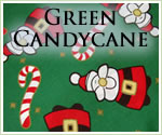 KocoKookie Christmas Bandanas - Green Candy Cane