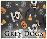 KocoKookie Halloween Bandanas - Grey Dogs
