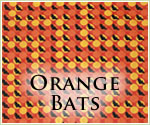 KocoKookie Halloween Bandanas - Orange Bats