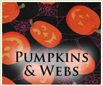 KocoKookie Halloween Bandanas - Pumpkins And Spiderwebs