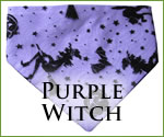 KocoKookie Halloween Bandanas - Purple Witch