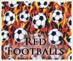 KocoKookie Football Bandanas - red Footballs