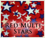 KocoKookie Classic Bandanas - Red Multi Stars