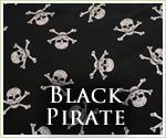 KocoKookie Classic Bandanas - Black Pirate Skull And Crossbones
