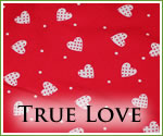 KocoKookie Funky Bandanas - True Love Red Hearts