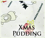 KocoKookie Christmas Bandanas - Cream Pudding