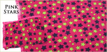 KocoKookie Pet Blankets - Pink Stars
