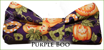 KocoKookie Bow Tie - Halloween Purple Boo