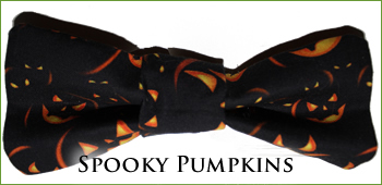 KocoKookie Bow Tie - Halloween Spooky Pumpkins