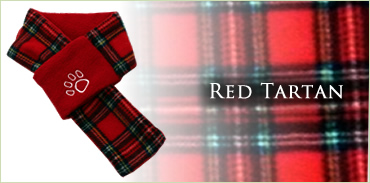KocoKookie Dog Scarf - Red Tartan