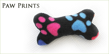 KocoKookie Dog Toys - Squeaky Bones Small - Paw Prints