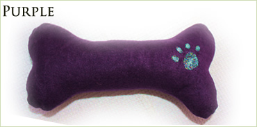 KocoKookie Dog Toys - Squeaky Bones - Purple