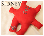 KocoKookie Dog Toys - Funky Friends - Sidney Fox - Red