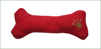 KocoKookie Dog Toys - Squeaky Bones - Red