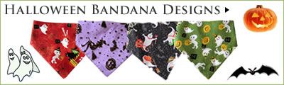 Take a look at our Kocokookie range of dog bandana Halloween designs