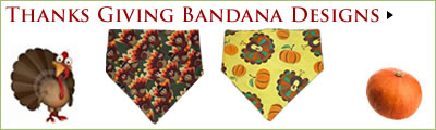 Take a look at our Kocokookie range of dog bandana Thanks Giving designs